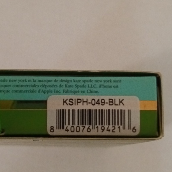 🆕Kate Spade Wrap Case Saffiano Black & Gold Size 5.5" for iPhone 7+ & iPhone 8+ - Picture 13 of 14